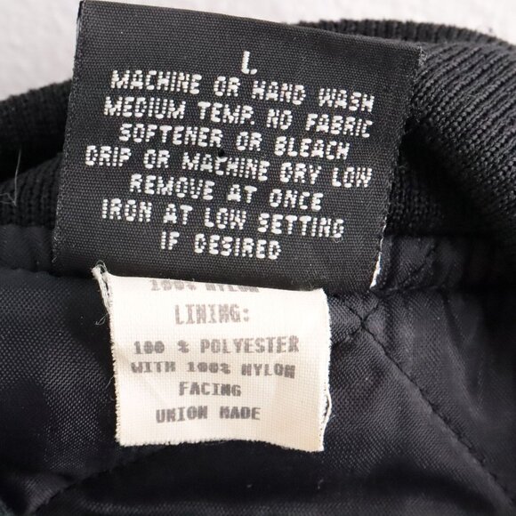 Vintage 90's America's Finest Jackets Men's L Dodge T300 Red Truck Bomber Coat - Picture 9 of 10